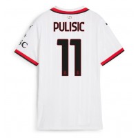 Koszulka piłkarska AC Milan Christian Pulisic #11 Strój wyjazdowy dla kobiety 2024-25 tanio Krótki Rękaw